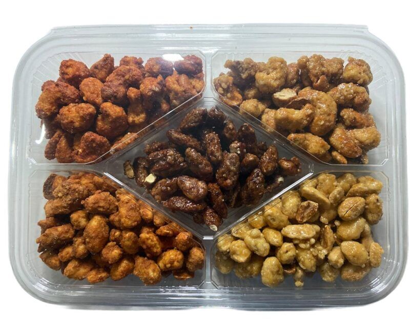 Sweet & Spicy Nuts Gift Medium Platter - GoodFoodDelivered