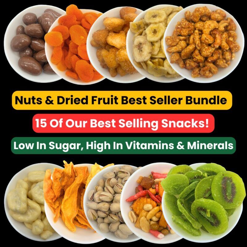 Nuts & Dried Fruit Best Seller Bundle - Contains 15 Different Snacks - Black Friday Exclusive - GoodFoodDelivered